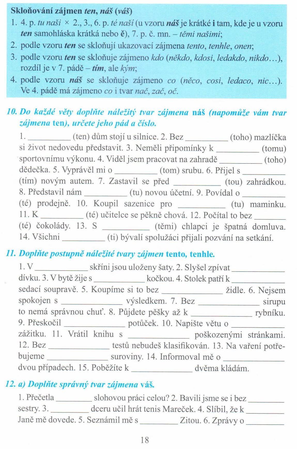 Opakujeme češtinu v 6. ročníku, 2. díl 