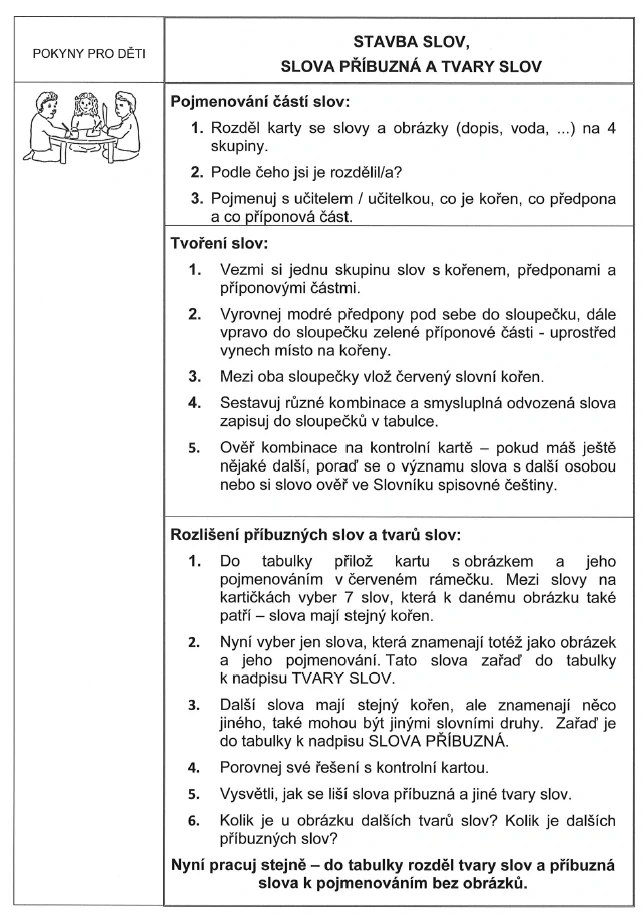 Interaktivní učebnice ČJ - III. díl – tvoření slov a význam slov