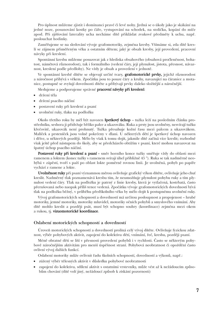 Diagnostika dítěte předškolního věku 
