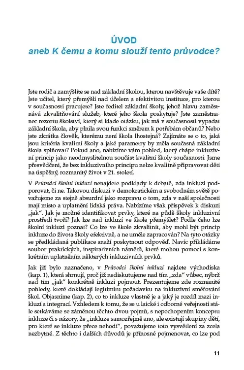 Průvodce školní inkluzí aneb Jak vypadá kvalitní základní škola současnosti?