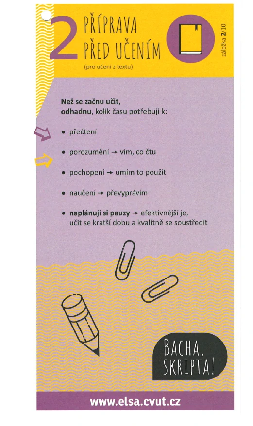 Vzdělávací záložky Bacha, skripta!