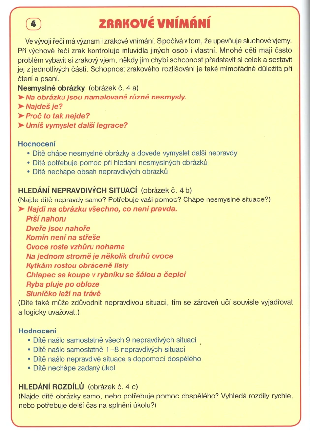 Diagnostika předškoláka