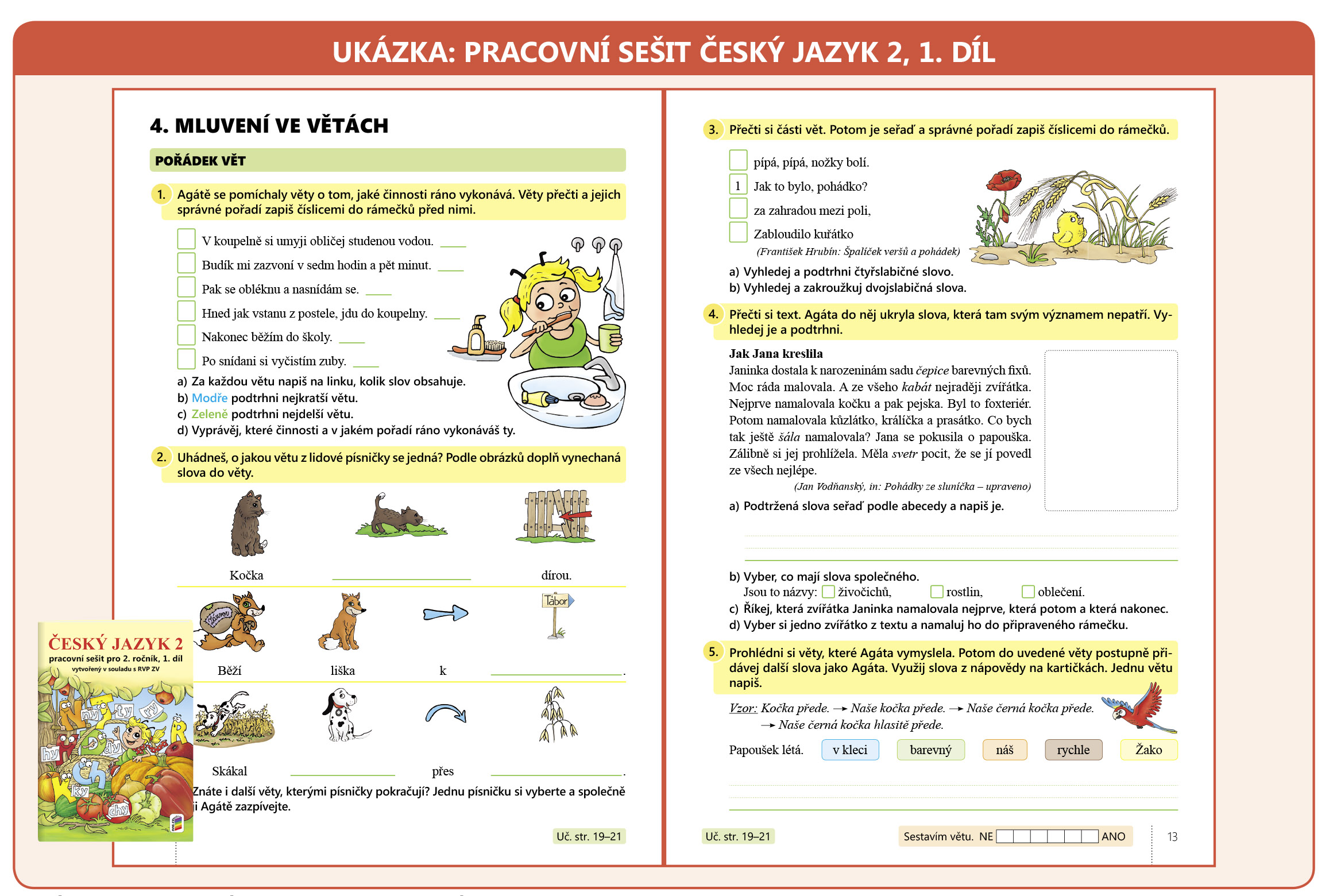  Český jazyk 2, 1. díl s Agátou