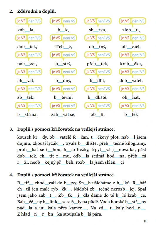 Pravopisné křižovatky Vyjmenovaná slova