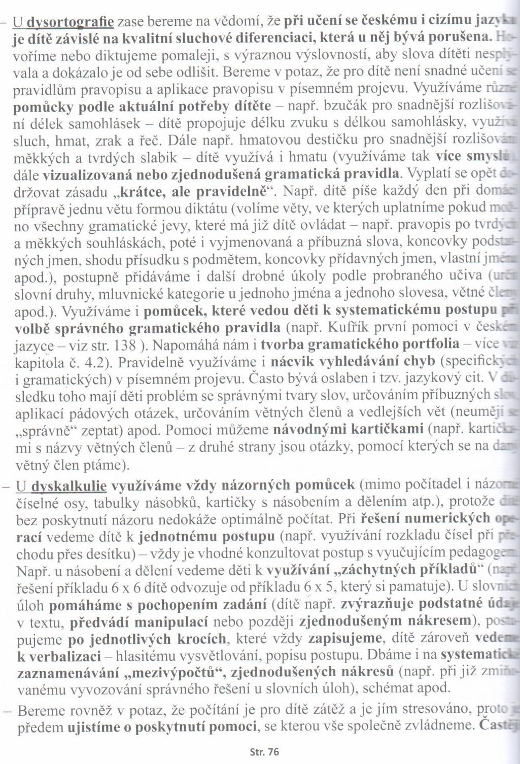 Jak se učit s dítětem se specifickou poruchou učení a s poruchou pozornosti?