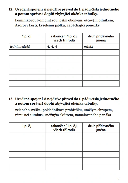 Pravopisné křižovatky Přídavná jména