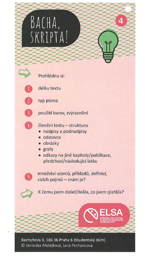 Vzdělávací záložky Bacha, skripta!