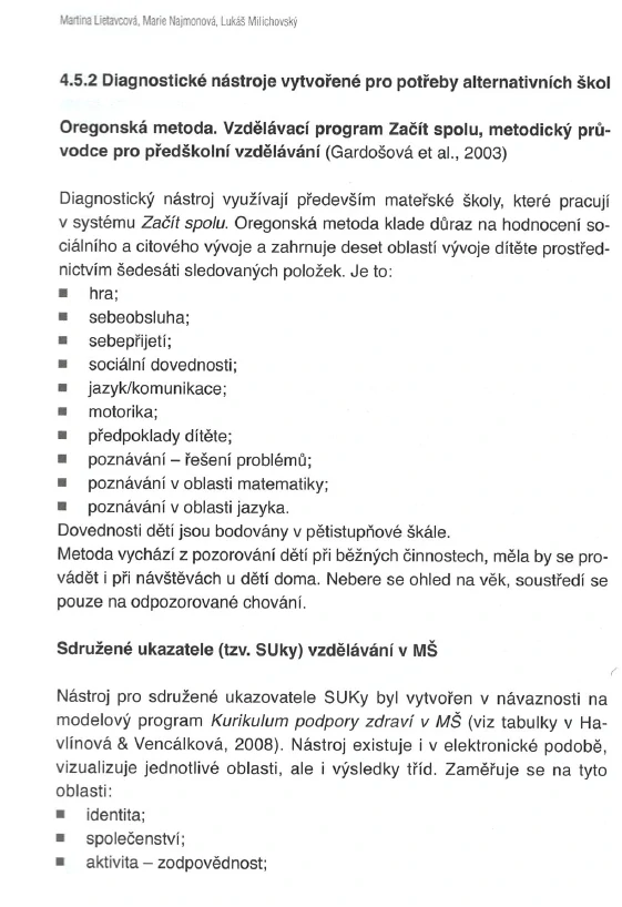 Pedagogická diagnostika v mateřské škole