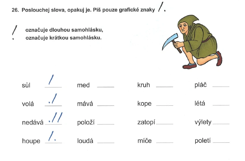Pavučinka Sluchové vnímání