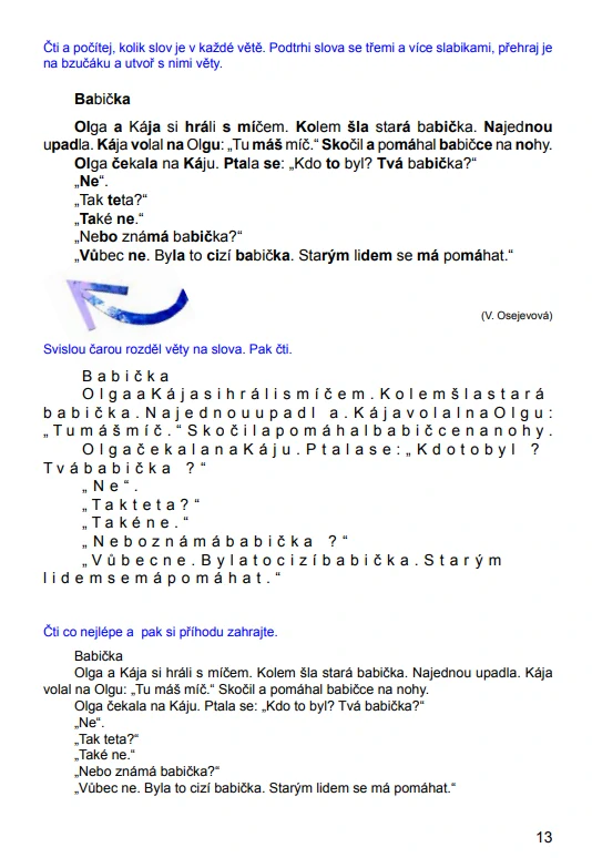 Dyslektická čítanka pro 2. - 3. ročník