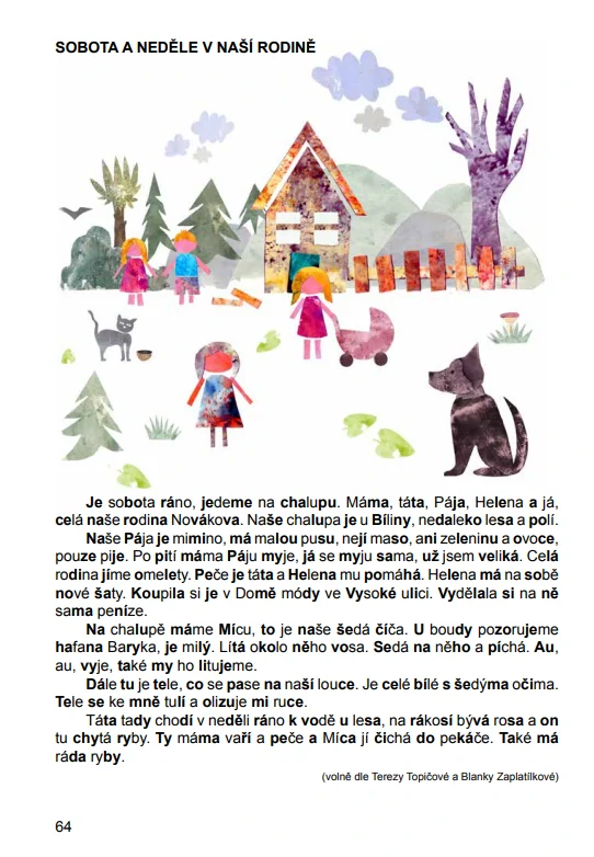 Dyslektická čítanka pro 1. - 2. ročník