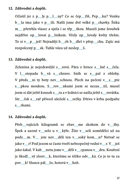 Pravopisné křižovatky Vyjmenovaná slova