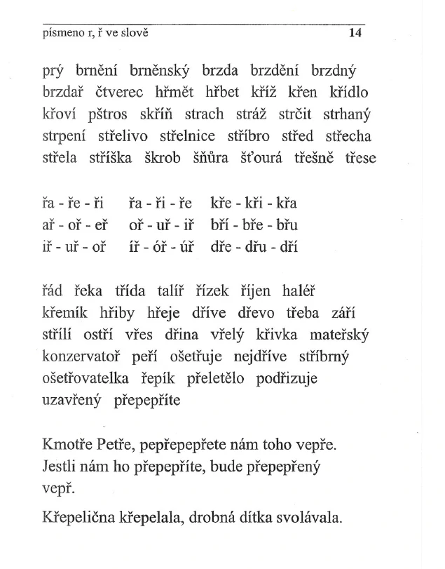 Čtenářské tabulky II