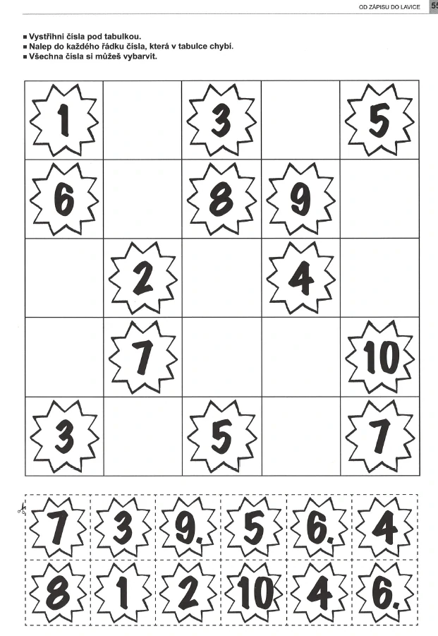 Od zápisu do lavice - Předmatematické představy