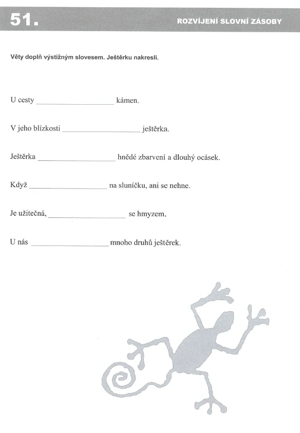 Specifické poruchy učení - pracovní listy